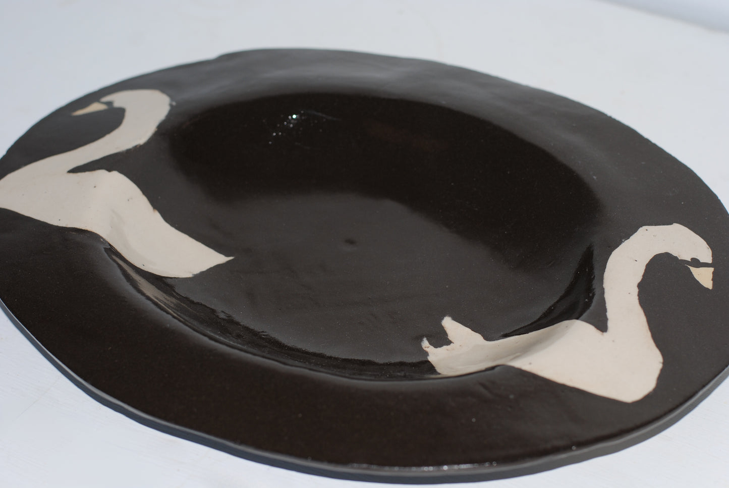 Oval Swan Platter