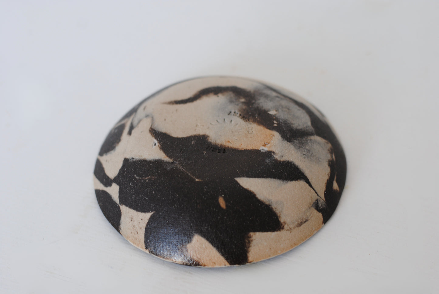 Dish Small Dark Brown/ Off White Marble