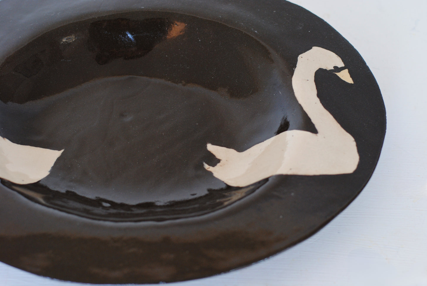 Oval Swan Platter