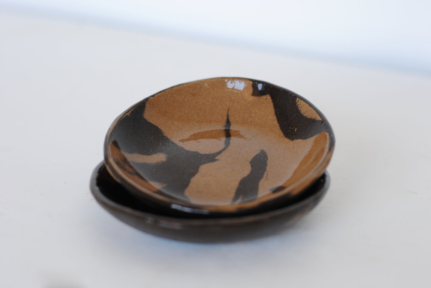 Dish Small Brown/ Ochre Marble