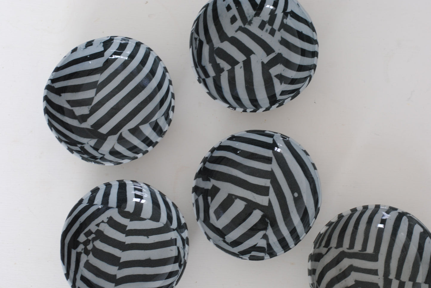 Stripe Bowl Large Black/Blue