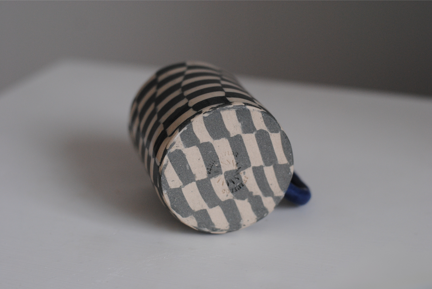 Black Check Coffee Mug