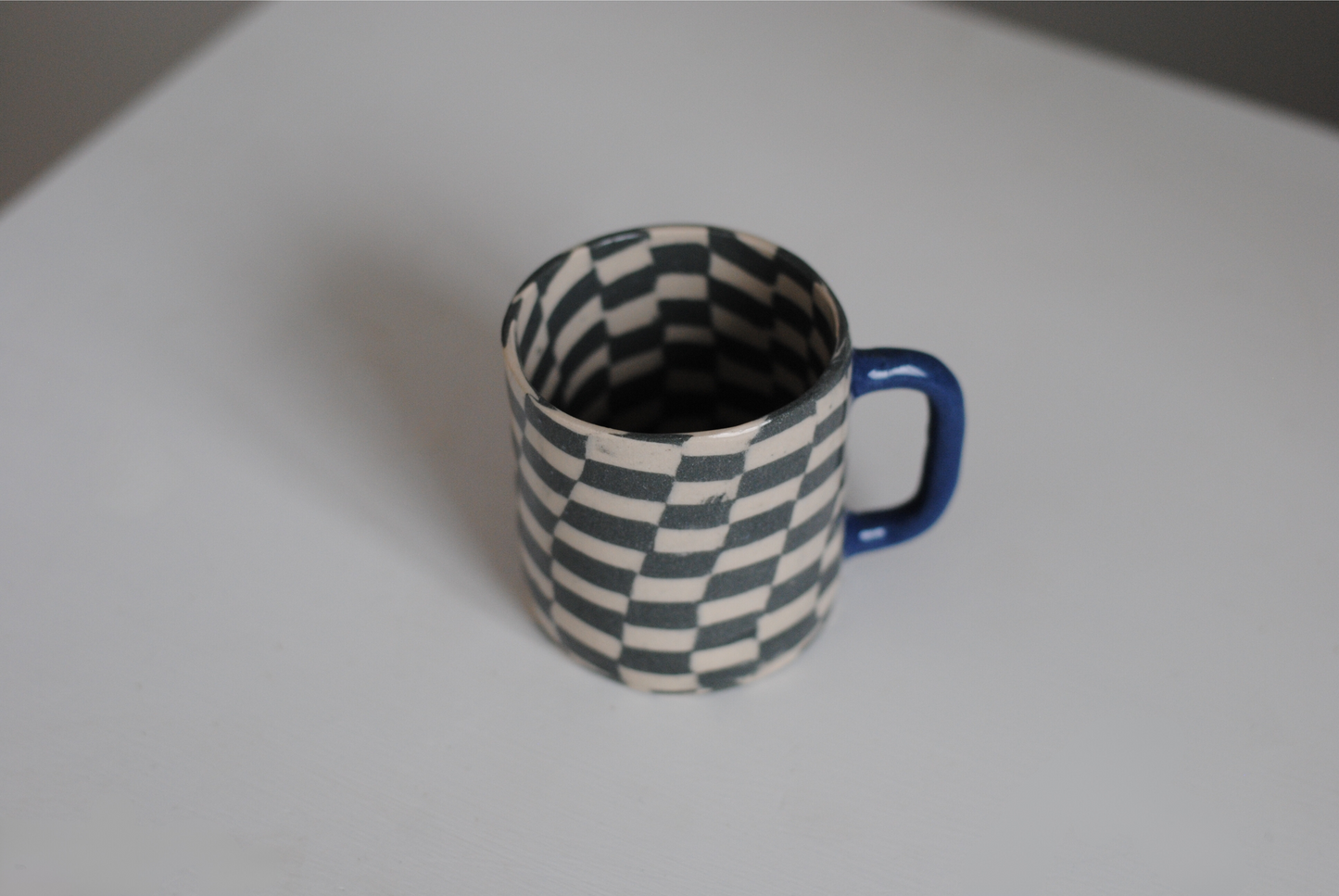 Black Check Coffee Mug