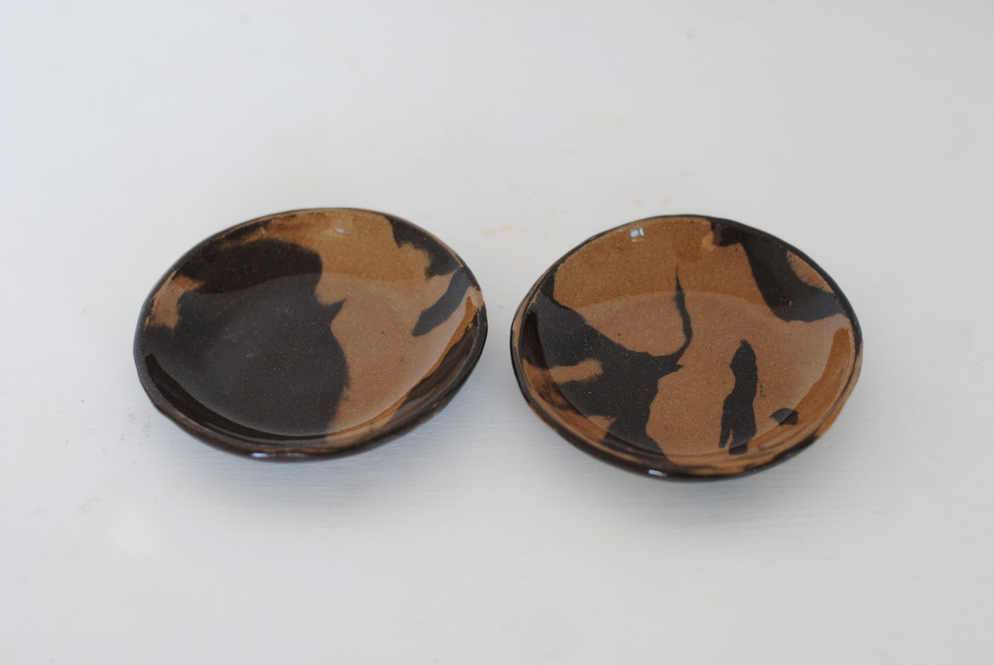 Dish Small Brown/ Ochre Marble