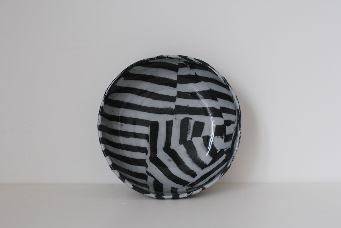 Stripe Bowl Large Black/Blue